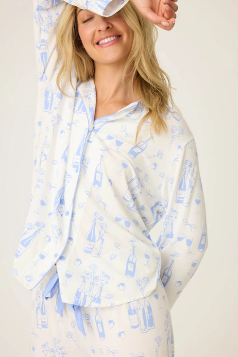 Pj Salvage Parisian Dreams Whimsical Print PJ Set